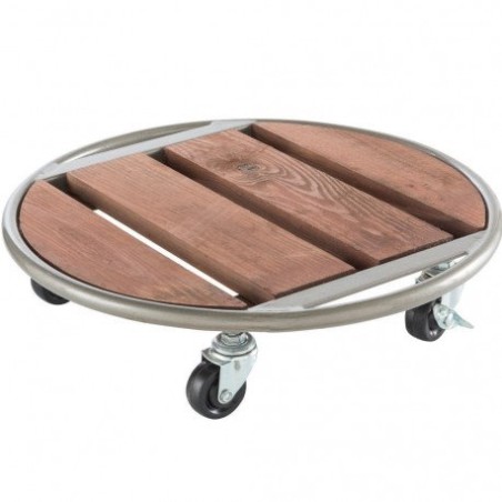 Trebor Podstavec pod kvetináč METAL WOOD 35cm 2012045