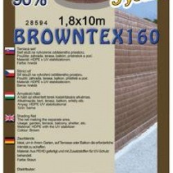 Trebor Sieť tieniaca Browntex 1,8x10m hnedá 28594