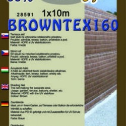 Trebor Sieť tieniaca Browntex 1x10m hnedá 28591