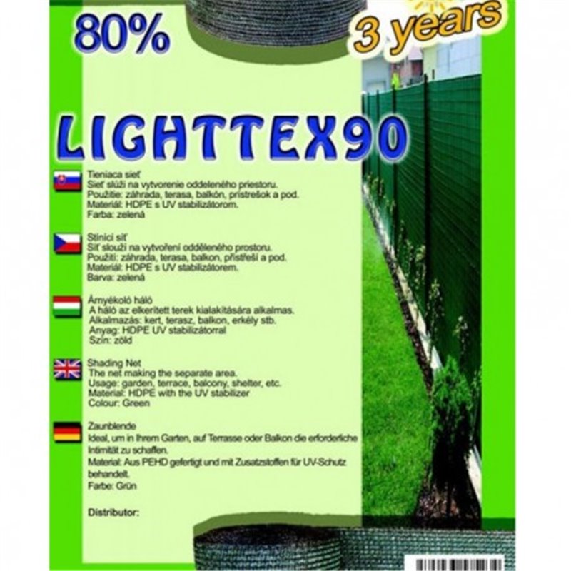 Trebor Sieť tieniaca Lighttex 1,5x50m zelená 28506