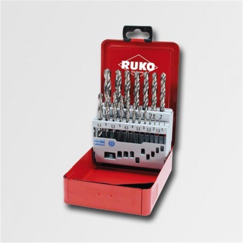 RUKO Vrtáky vybrúsené do kovu HSS-G sada 19 dielov RU214214