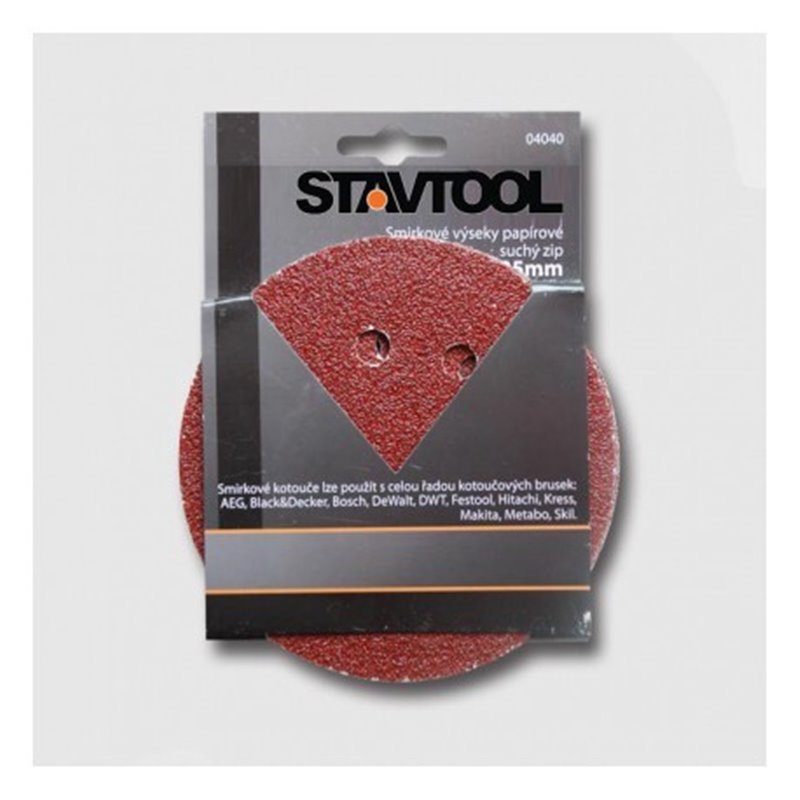 STAVTOOL Výsek - suchý zips p125mm/P80 KL04080