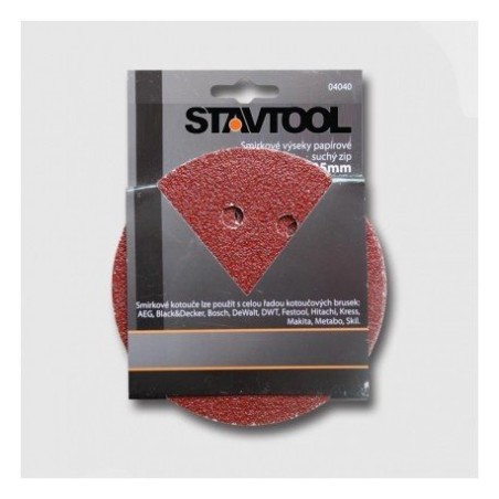 STAVTOOL Výsek - suchý zips p125mm/P80 KL04080