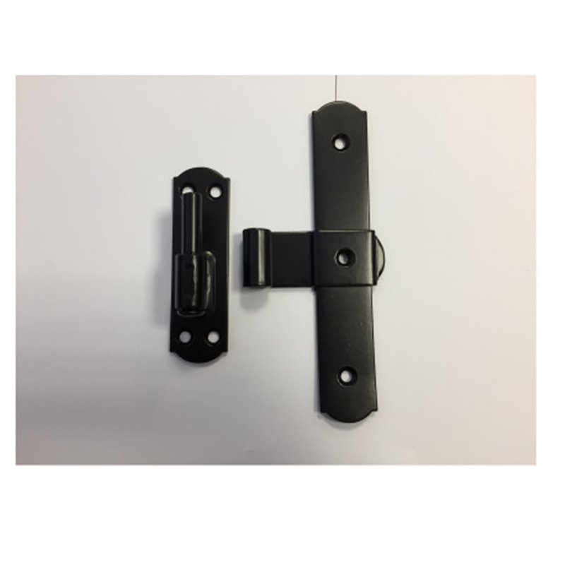 Trebor Záves krížový okenicový čierny 170x75mm Z20052