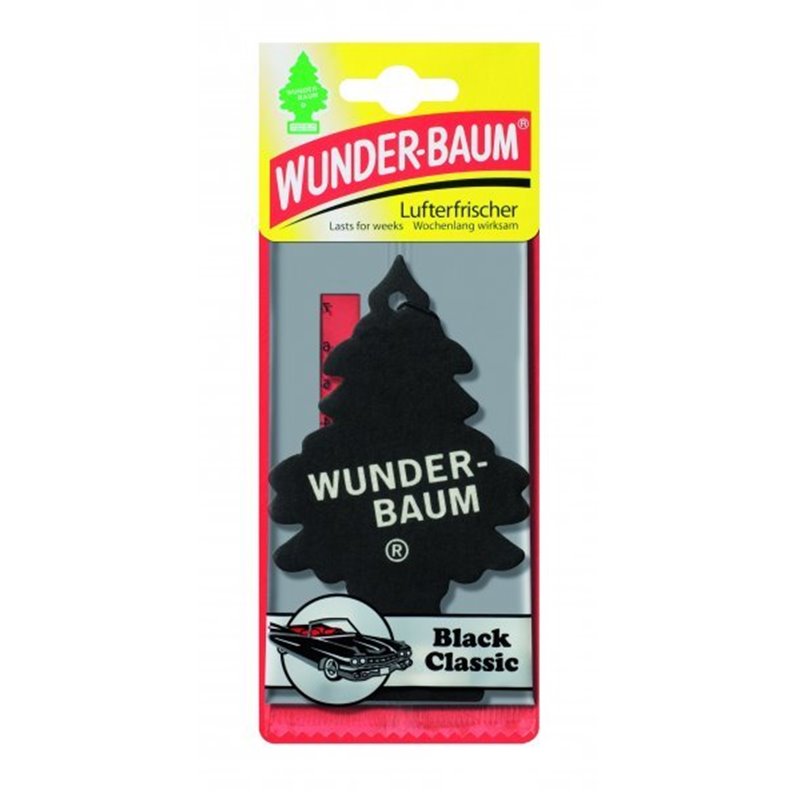 Stromček ,závesná vôňa Wunder-Baum / ČIERNY KLASIK /