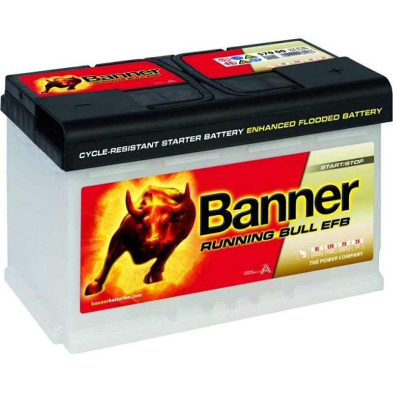 BANNER Running Bull EFB Autobatéria 12V, 70Ah, 660A, 57511