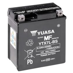 YUASA motobatéria 12V, 6,3 Ah, 100A, YTX7L-BS