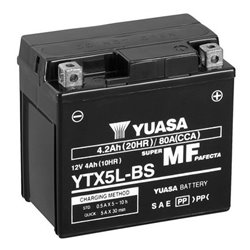 YUASA motobatéria 12V,4,2 Ah, 80A, YTX5L-BS