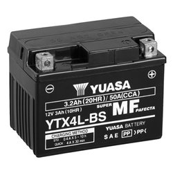 YUASA motobatéria 12V, 3,2 Ah, 50A, YTX4L-BS