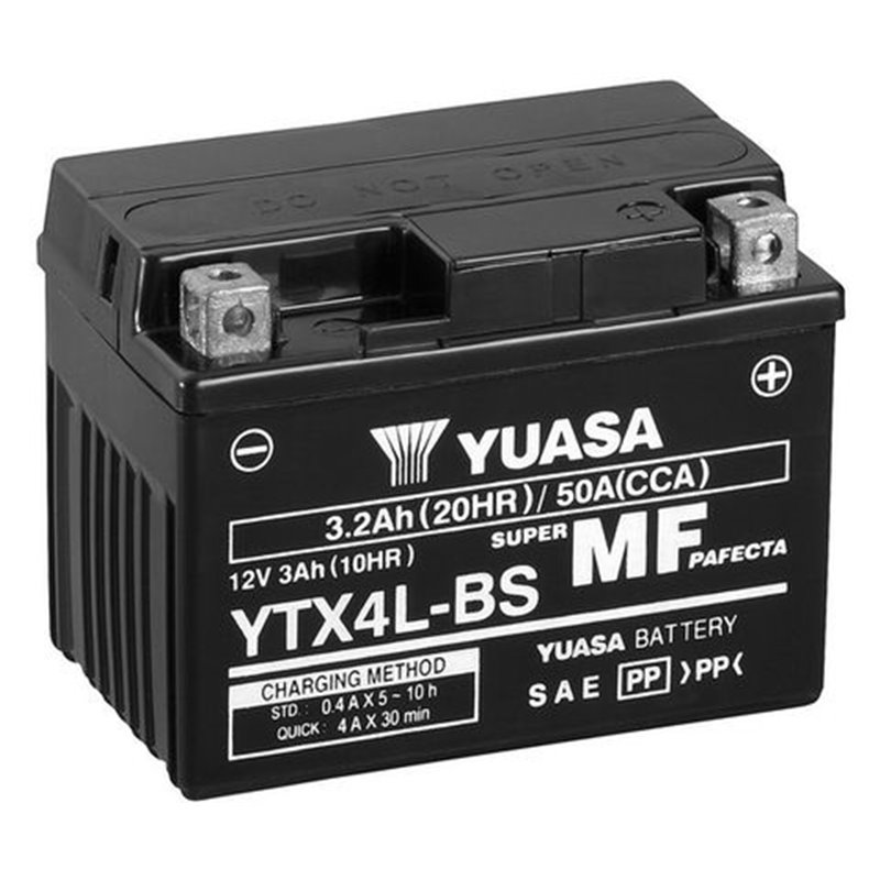 YUASA motobatéria 12V, 3,2 Ah, 50A, YTX4L-BS