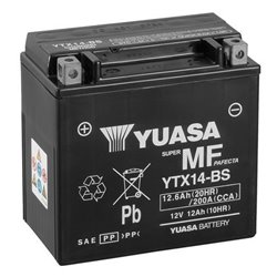 YUASA motobatéria 12 V,12,6 Ah, 200A, YTX14-BS