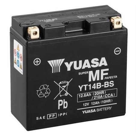 YUASA motobatéria 12 V,12,6 Ah, 210A, YT14B-BS