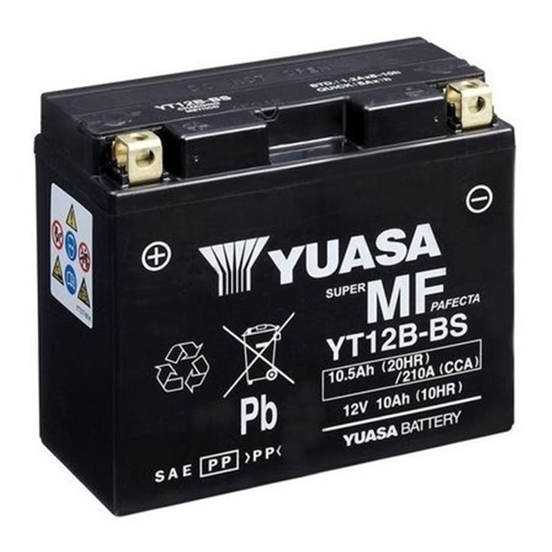 YUASA motobatéria 12 V,10,5 Ah, 210A, YT12B-BS