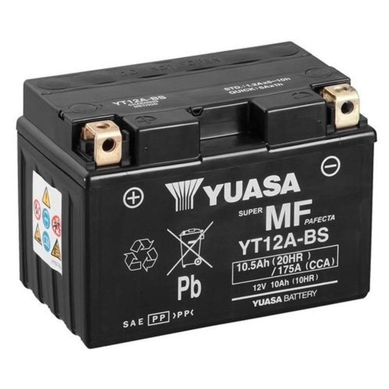 YUASA motobatéria 12 V,10,5 Ah, 175A, YT12A-BS