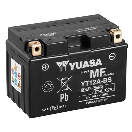 YUASA motobatéria 12 V,10,5 Ah, 175A, YT12A-BS