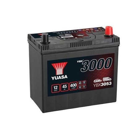 YUASA 45 Ah Autobatéria12V , 400 A, YBX3053