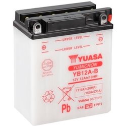 YUASA motobatéria 12 V,12,6 Ah, 150A, YB12A-B