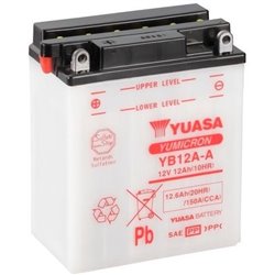 YUASA motobatéria 12 V,12,6 Ah, 150A, YB12A-A