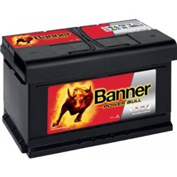 BANNER POWER BULL80Ah Autobatéria 12V,700A, pravá +R, P8014