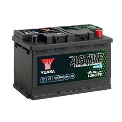 YUASA LEISURE EFB 75AhAutobatéria 12V , 730A , L28-EFB