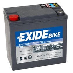 EXIDE motobatéria 12 V,14 Ah, 150 A, GEL12-14