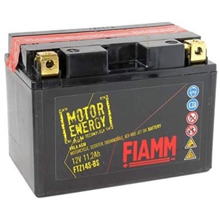 FIAMM motobatéria Storm AGM12V, 11,2Ah, 200A, FTZ14S-BS