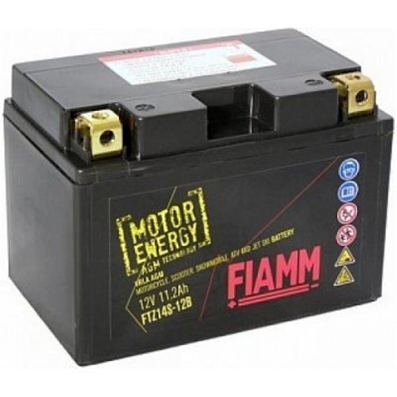 FIAMM motobateria AGM12V, 11,2Ah, 150A, FTZ14S-12B