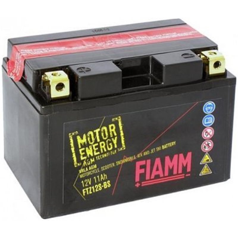 FIAMM motobateria Storm AGM12V, 11Ah, 190A, FTZ12S-BS