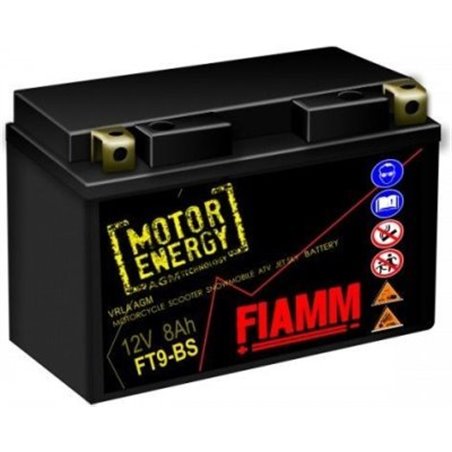 FIAMM motobatéria StormAGM 12V, 8Ah, 110A, FT9-BS