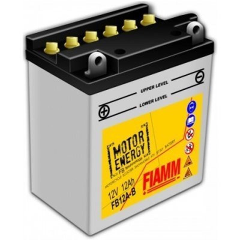 FIAMM motobatéria WINDAGM 12V, 12Ah, 130A, FB12A-B