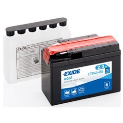 Motobatéria EXIDE BIKEMaintenance Free 2,3Ah,12V, YTR4A-BS, ETR4A-BS