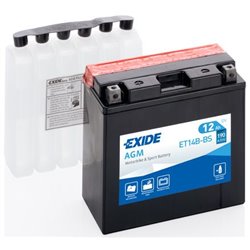 EXIDE motobatéria 1 V,12 Ah, 190 A, ET14B-BS