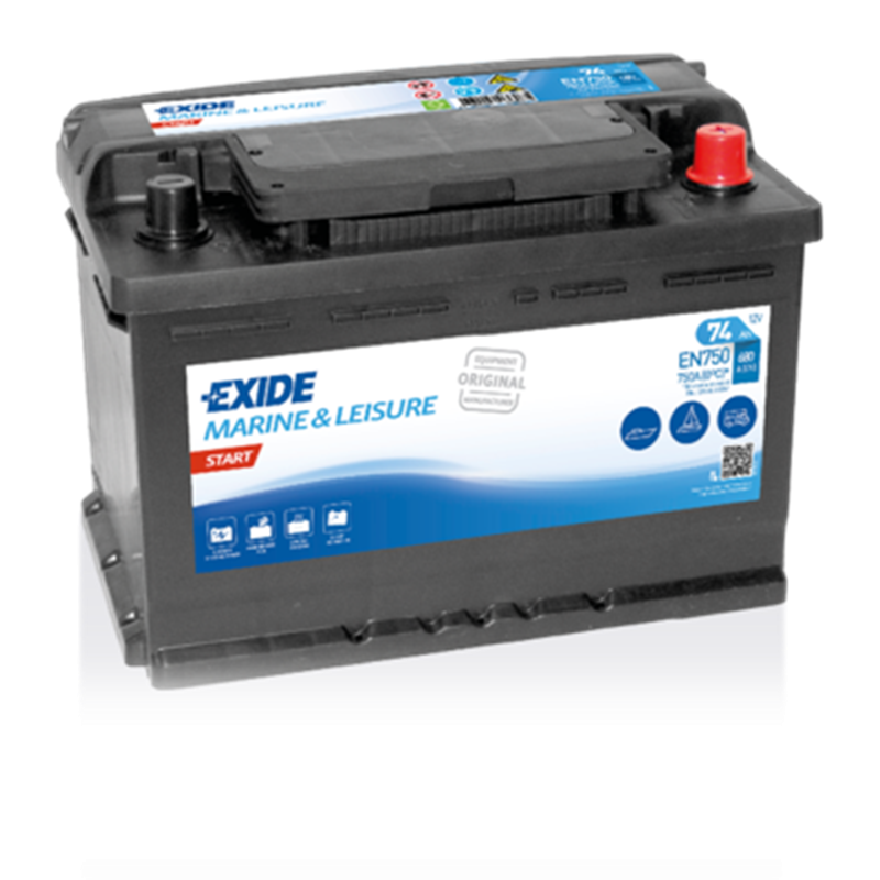 EXIDE START 74Ah Autobatéria12V , 690A , EN750