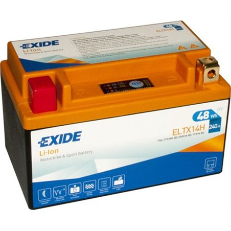 EXIDE Li-ion motobatéria12 V, 4 Ah, 240 A, ELTX14H