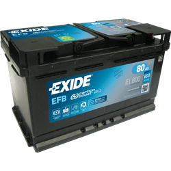 EXIDE EFB 80Ah AutobatériaStart-Stop 12V , 800A , EL800
