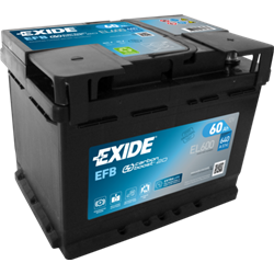 EXIDE EFB 60Ah AutobatériaStart-Stop 12V , 640A , EL600