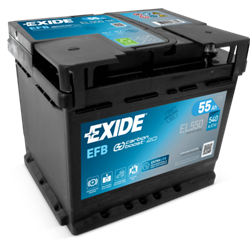 EXIDE EFB 55Ah AutobatériaStart-Stop 12V , 540A , EL550