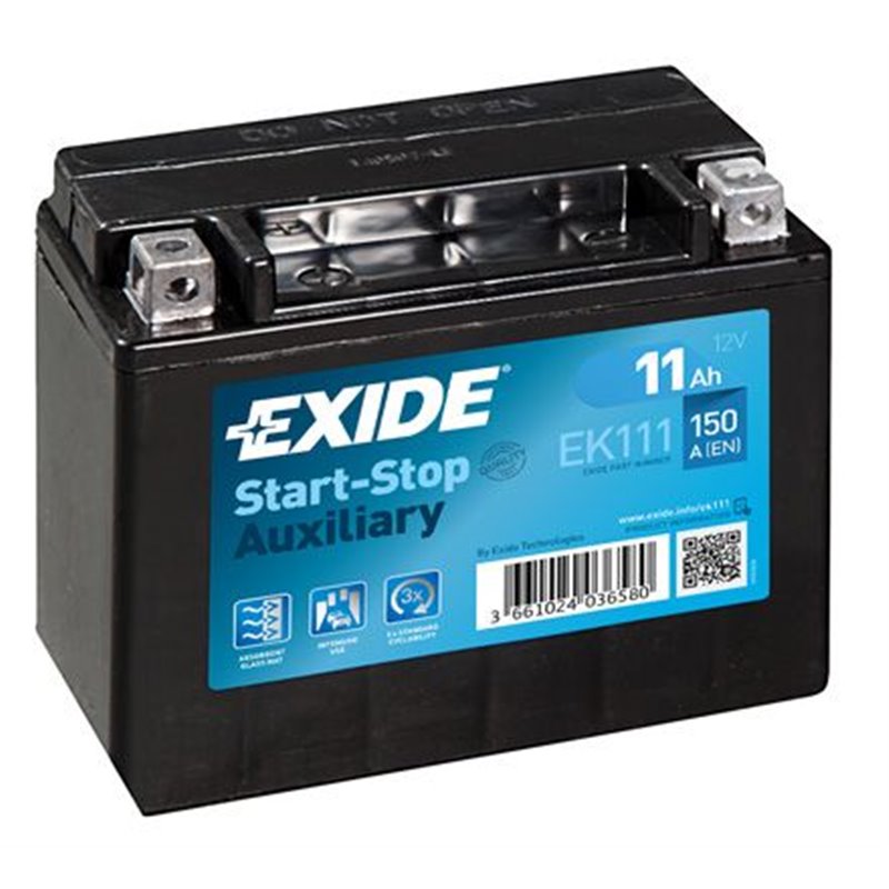 EXIDE motobatéria AGM ,12V , 11AH , 150A , EK111