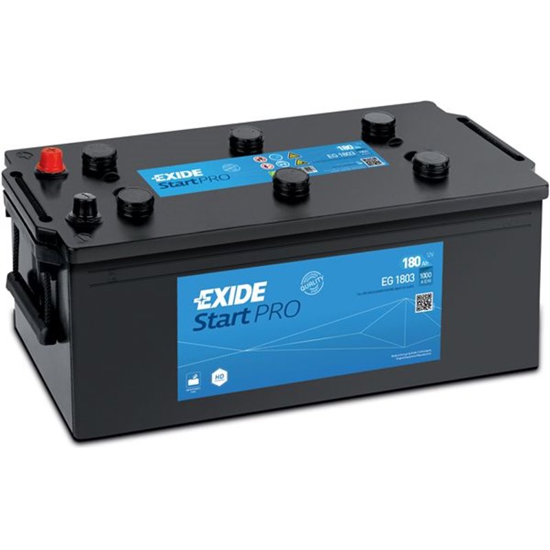 EXIDE StartPRO 180AhAutobatéria 12V , 1000A , EG1803