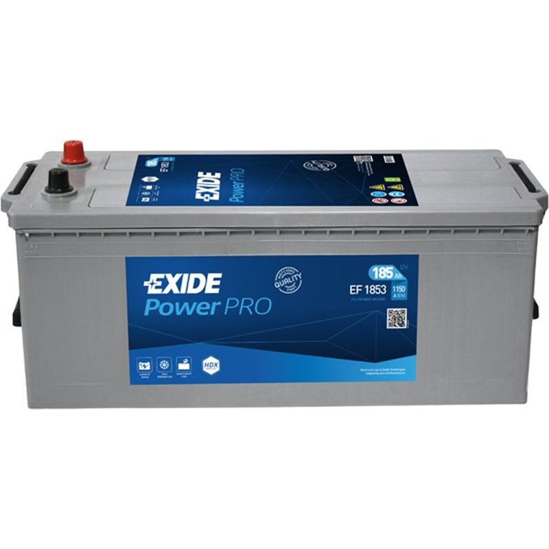 EXIDE PowerPRO 185AhAutobatéria 12V , 1150A , EF1853