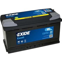 EXIDE Excell 95AhAutobatéria 12V, 800A , EB950