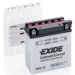 EXIDE motobatéria12V , 5AH , 65A , EB5L-B