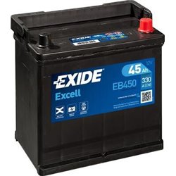 EXIDE Excell 45Ah Autobatéria, 12V , 330A , EB450
