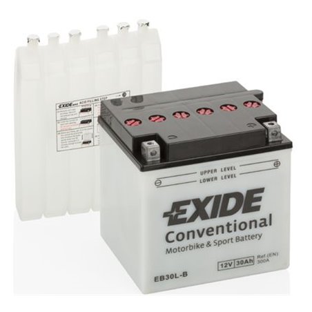 EXIDE motobatéria 12V, 30AH , 300A , EB30L-B