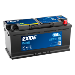 EXIDE Excell 110Ah Autobatéria, 12V , 850A , EB1100