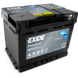 EXIDE Premium 64AhAutobatéria 12V, 640A, EA640