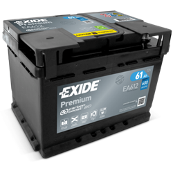 EXIDE Premium 61AhAutobatéria 12V , 600A , EA612