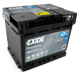 EXIDE Premium 47AhAutobatéria 12V , 450A , EA472