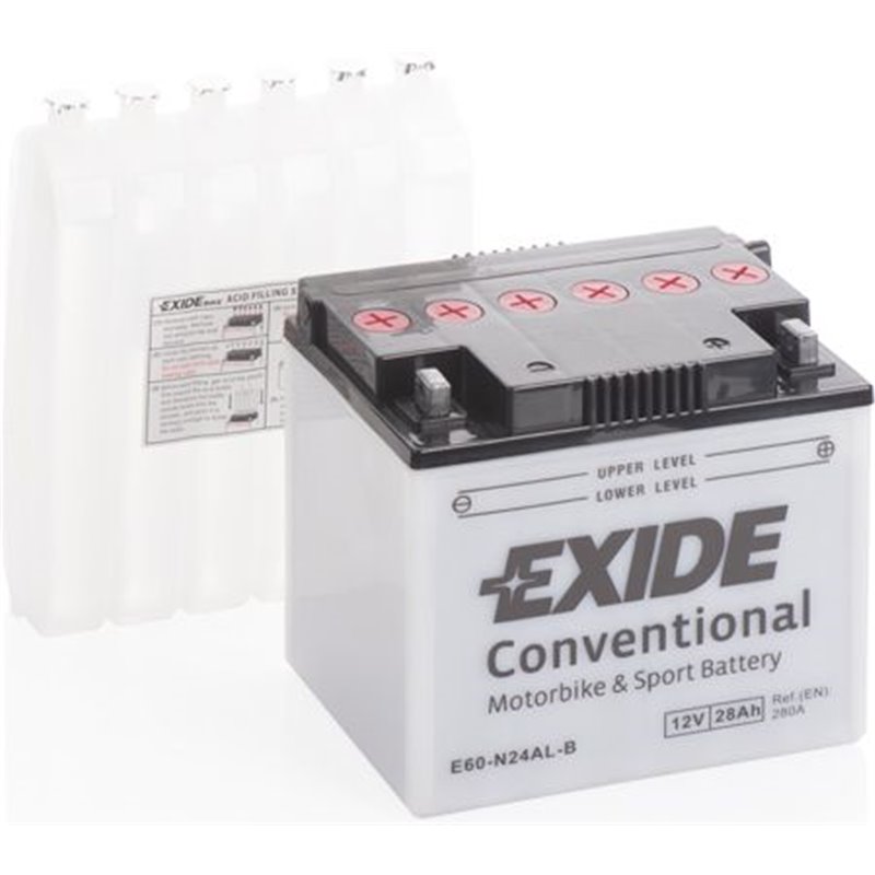 EXIDE motobatéria 12V,28 Ah, 280 A, E60-N24AL-B