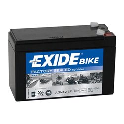 EXIDE motobatéria AGM12 V, 7Ah, 85A, AGM12-7F